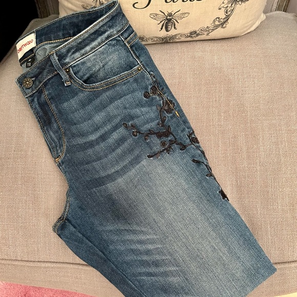 DRIFTWOOD Jackie Embroidered High Rise Skinny Jeans - Picture 4 of 8